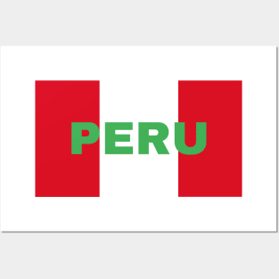 Peru Flag Colors Posters and Art